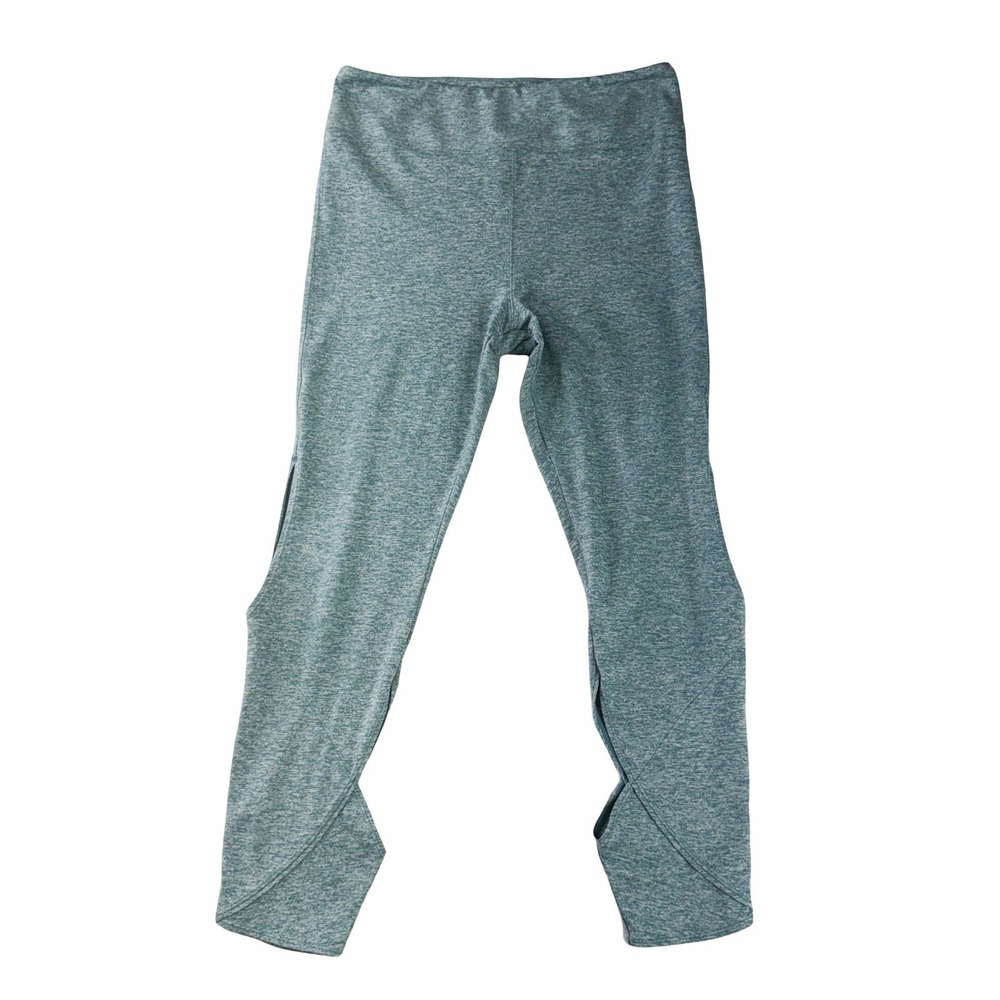 Free People Movement Heathered Blue Cut Cropped Athletic Leggings Women's Large